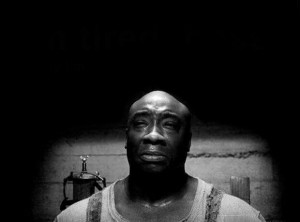 Create meme: John Coffey the green mile, John Coffey cries, John Coffey