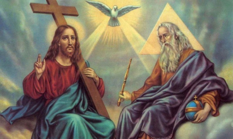 Create meme: Father son and holy spirit, The Holy Trinity God the father God the son and the Holy Spirit, Jesus christ is god