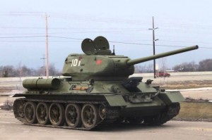 Создать мем: Red Polish Rudy - tank T-34-85