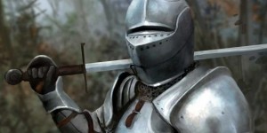 Create meme: medieval armor, medieval knight, a knight with an arrow in the helmet