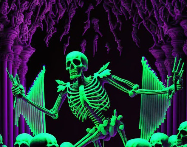 Создать мем: corpse bride скелеты, три скелета мультик, обои скелет