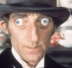 Create meme: crazy eyes, Marty Feldman, graves disease pictures