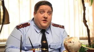 Create meme: Roman Popov, a policeman with the ruble