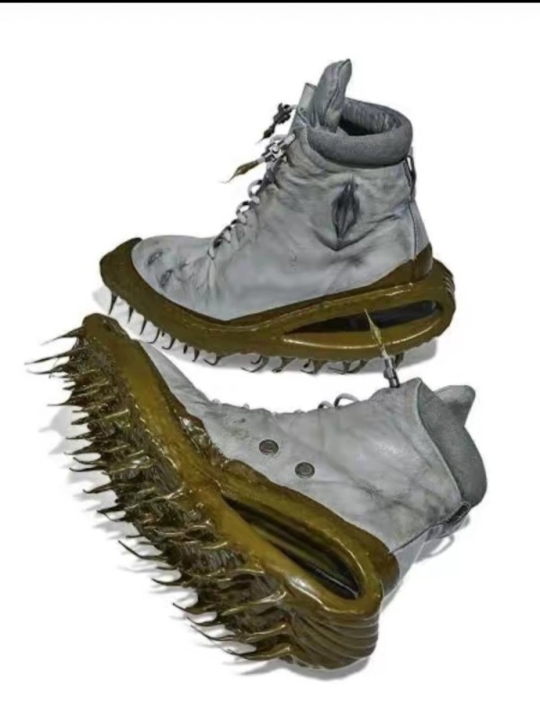 Create meme: protective shoes, mountain boots, unusual shoes