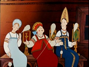 Создать мем: сказка о царе салтане, 3 девицы под окном пряли стекловолокно, две девицы под окном пряли