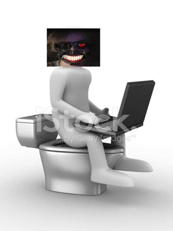 Создать мем: человек с ноутбуком на унитазе, человечек на унитазе, человек сидит на туалете