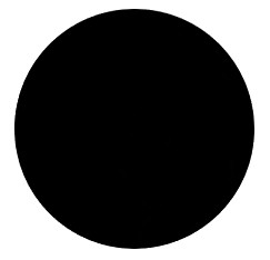 Create meme: round, color black