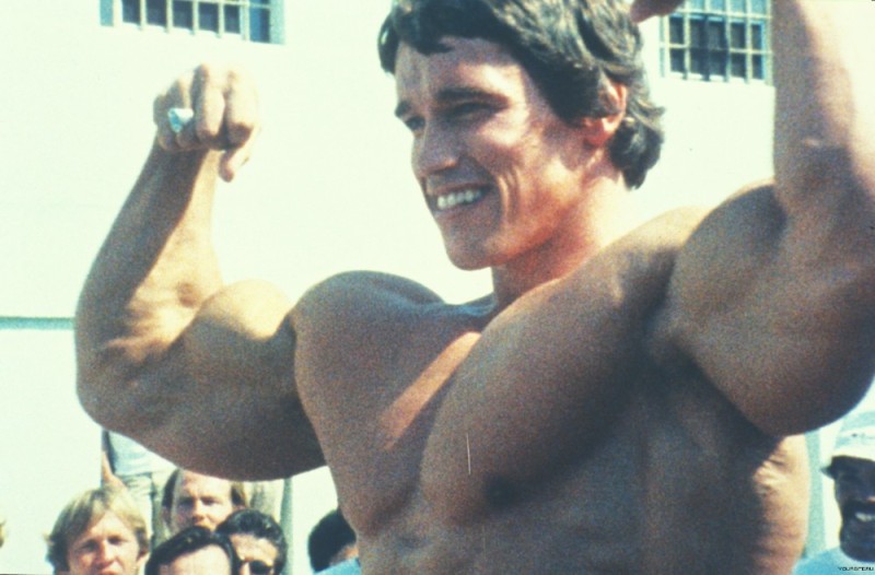 Create meme: Arnold Schwarzenegger body, Arnold Schwarzenegger in the offseason, Arnold Schwarzenegger biceps