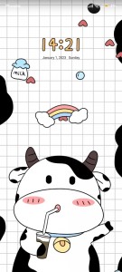 Создать мем: животные милые, аниме, корова фон