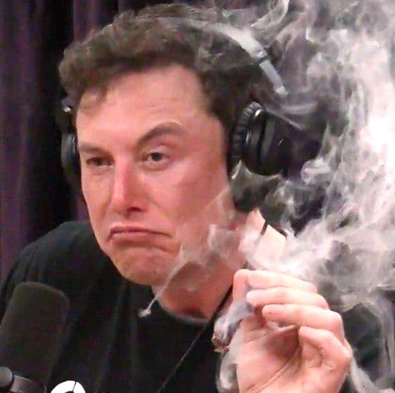 Create meme: elon musk, Elon musk smokes weed, Elon Musk smokes