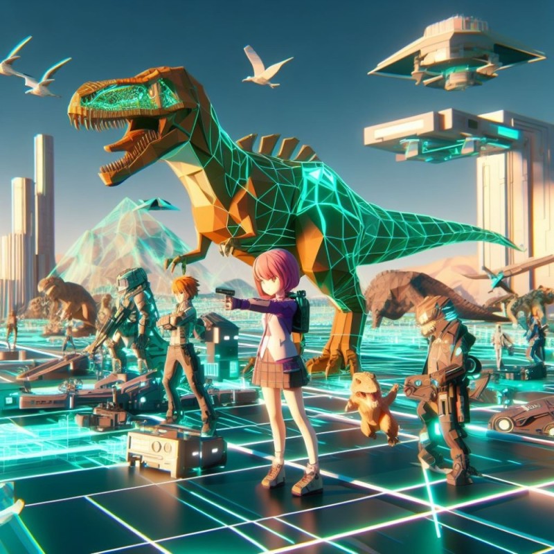 Create meme: The game Jurassic World, dinosaur game, figure 