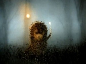 Create meme: hedgehog in the fog pictures with quotes, hedgehog in the fog on the avu, hedgehog in the fog GIF