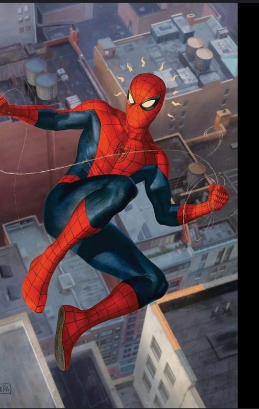 Create meme: Spider-Man, spider-man painting, Alex Ross spider-man