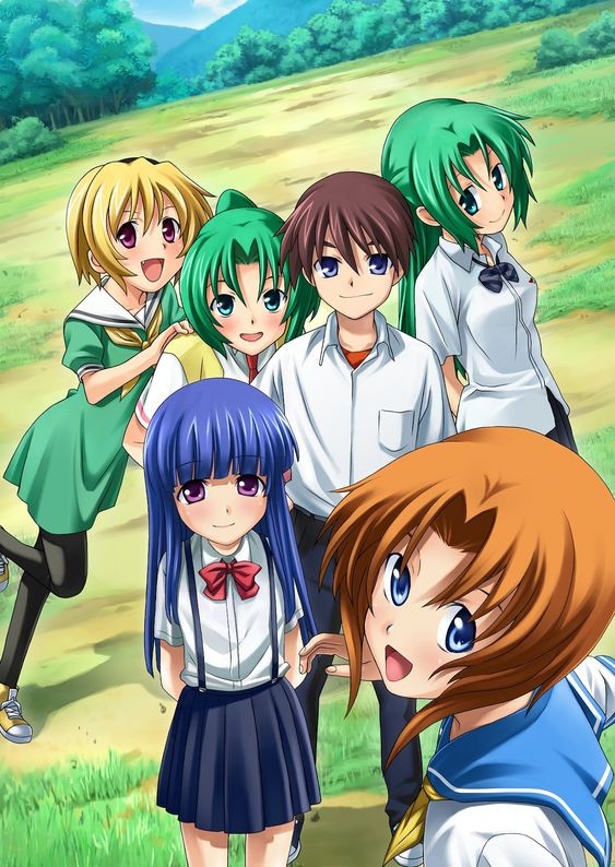 Создать мем: higurashi rena, аниме когда плачут цикады, мион сонодзаки