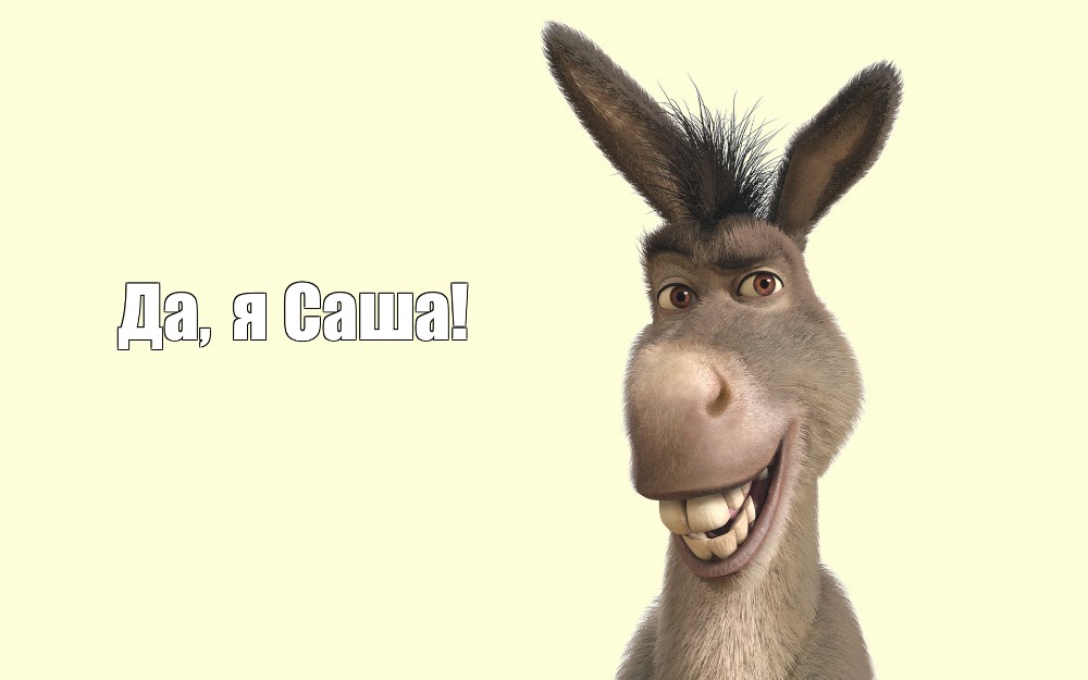 Create Meme Da Ya Sasha Donkey From Shrek Png Donkey From Shrek