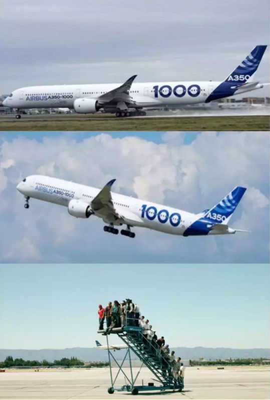 Создать мем: самолет аэробус на взлете, airbus a350 1000 xwb, аэробус а350 1000