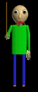 Create meme: When you are very angry, baldi's basics in education, finger