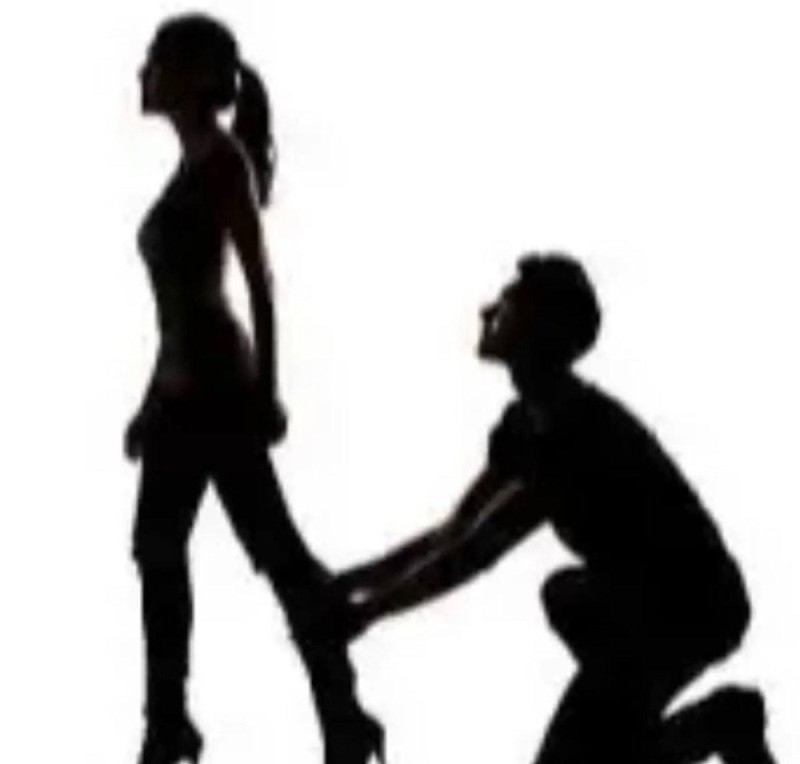 Create meme: silhouette of a girl and a guy, silhouette of a man on his knees in front of a woman, silhouette of a couple