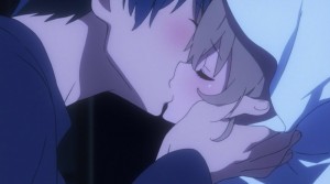 Create meme: anime toradora, anime kiss
