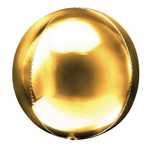 Создать мем: шар зеркальный, а 3d сфера б/рис 16" металлик gold, золотой шар