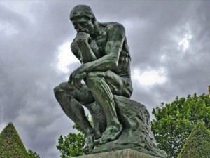 Create meme: the statue of Rodin's thinker, Rodin's thinker, Auguste Rodin the thinker