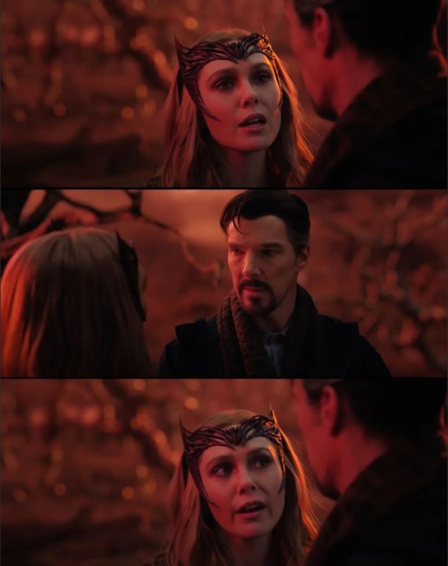 Create meme: you break the rules and become the hero, wanda maximoff doctor Strange 2, doctor strange 2 trailer