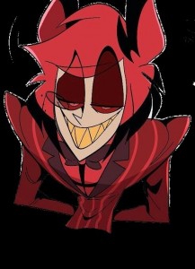 Create meme: alastor hotel hazbin, the hotel hasbeen Alastor's face, hazbin