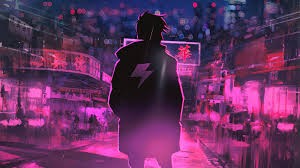 Create meme: neon style, Neon city, cyberpunk art