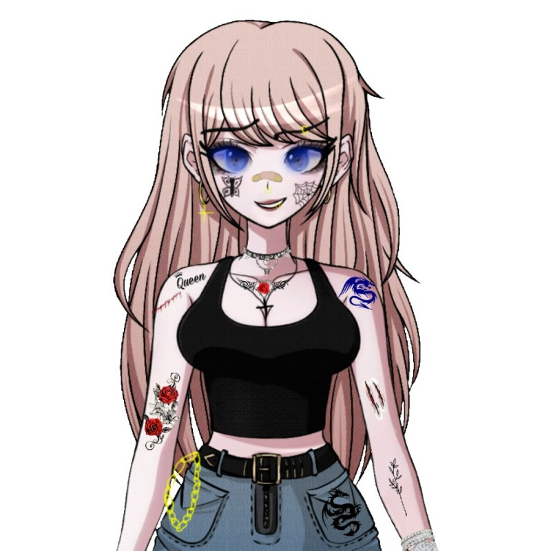 Create meme: figure , junko enoshima sprites, anime characters