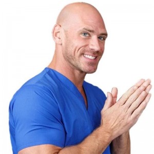 Create meme: johnny sins meme, John sins doctor, John PRA