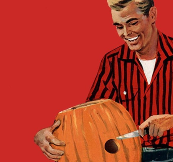 Create meme: activity, halloween retro posters, single man's halloween