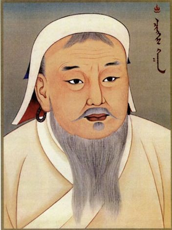 Create meme: Genghis Khan. Chinese drawing of the XIV century ., portrait of Genghis Khan , genghis khan portrait