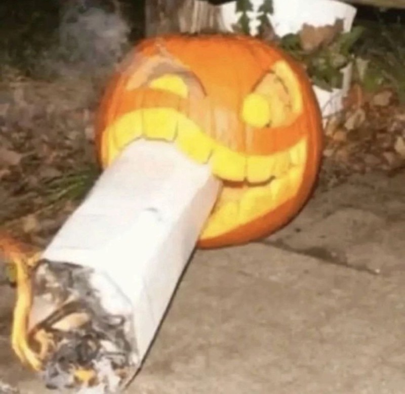 Create meme: pumpkin with a cigar, Halloween pumpkin, halloween crafts