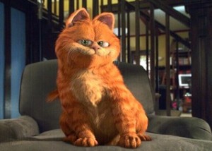 Create meme: garfild, cat, Garfield 2004