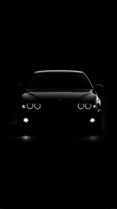 Create meme: black Bumer cover, BMW 3 on a black background, Car