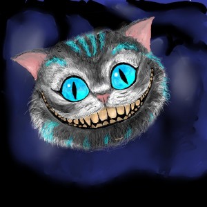Create meme: Cheshire cat Alice, cat Alice in Wonderland, the smile of the Cheshire cat