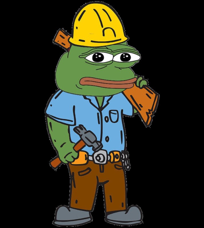 Create meme: Pepe the builder, pepe the builder, pepe pls fix thx