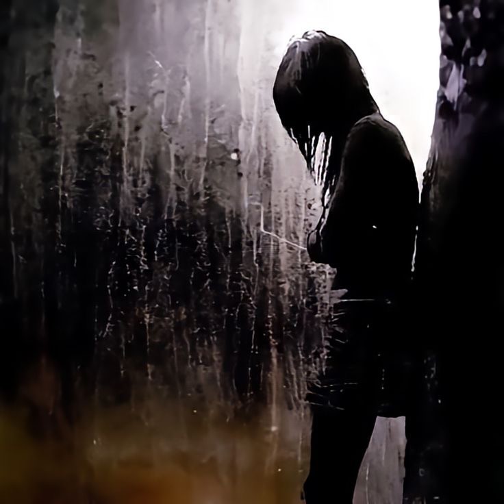 Create meme: The girl in the rain, in the rain, lonely girl in the rain