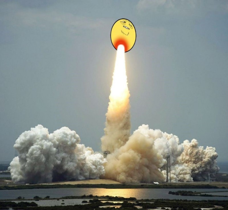 Create meme: farts , rocket flight, rocket launch