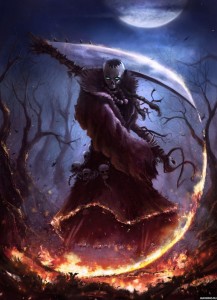 Create meme: fantasy fiction, the grim Reaper art, dark fantasy