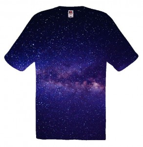 Создать мем: футболка с рисунком, космос без звезд, футболки с принтом