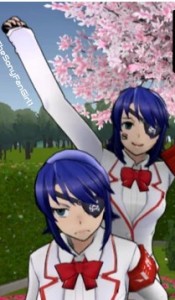 Create meme: andere, yandere simulator