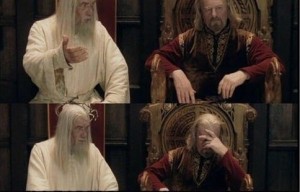 Create meme: the Lord of the rings, théoden, Gandalf and théoden