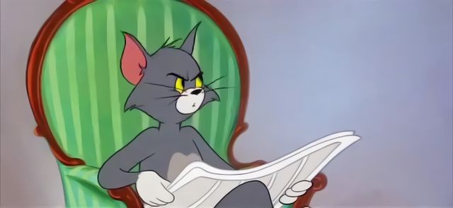 Create meme: that with the newspaper, meme of Tom and Jerry , Tom and Jerry memes