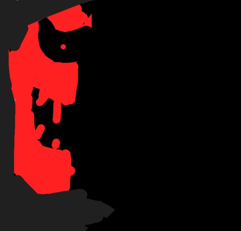 Создать мем: красный череп на черном фоне профиль, человек, красный череп