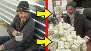 Create meme: a lot of money, homeless, homeless millionaire