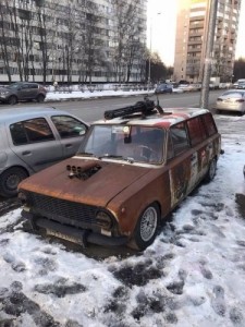 Create meme: mad Maxim, only in Russia, VAZ 2102