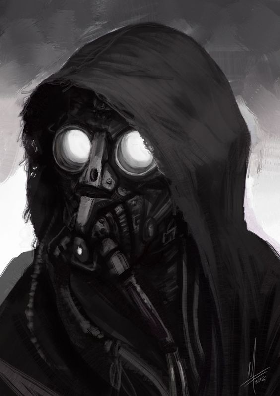 Create meme: gas mask art metro 2033, degenesis of the Spitalians, gas mask drawing