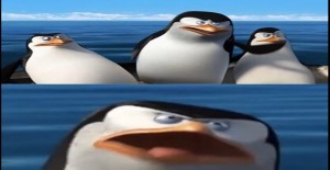 Создать мем: пингвин, пингвины мадагаскара, шкипер пингвин красные глаза