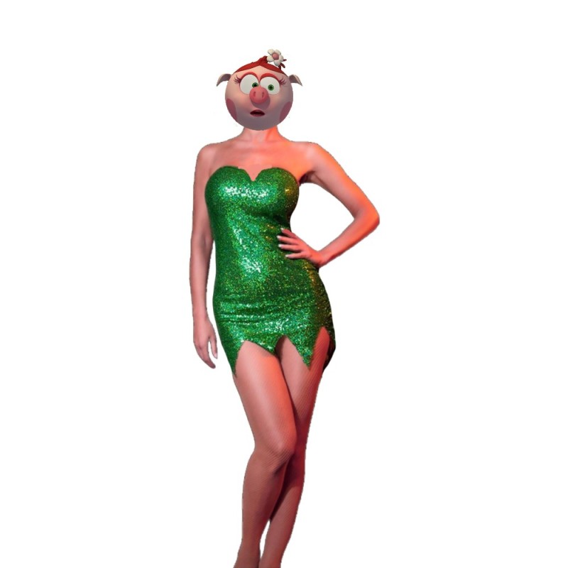 Create meme: bodycon dress, sparkly dress, Tinkerbell fairy costume
